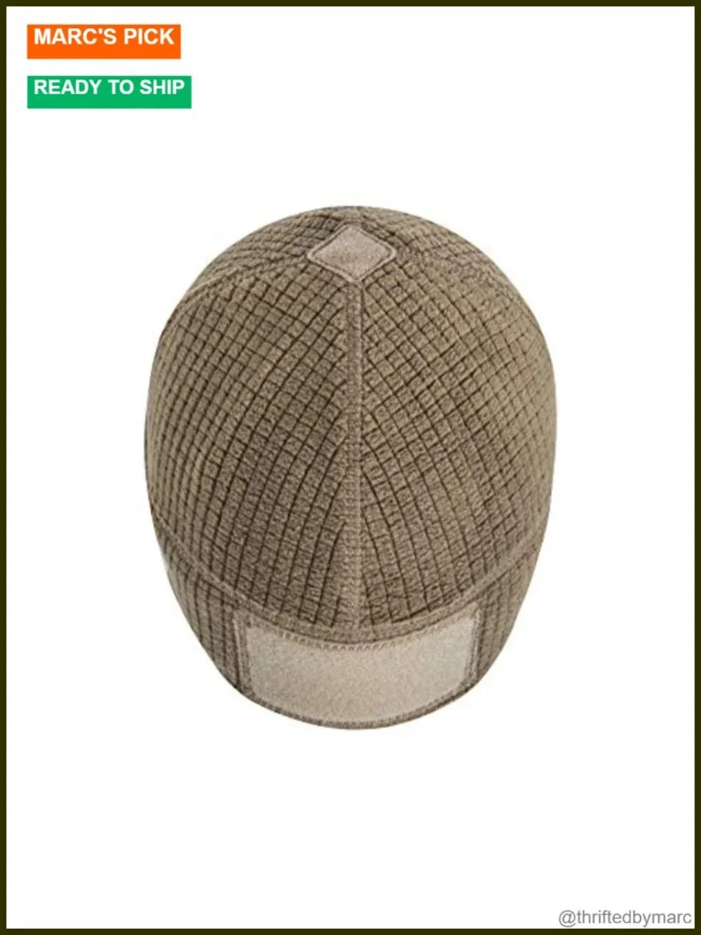 Lightweight Mesh Fleece Beanie with Loop Panels for Patches